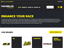 Tablet Screenshot of nimbusmotorsport.com
